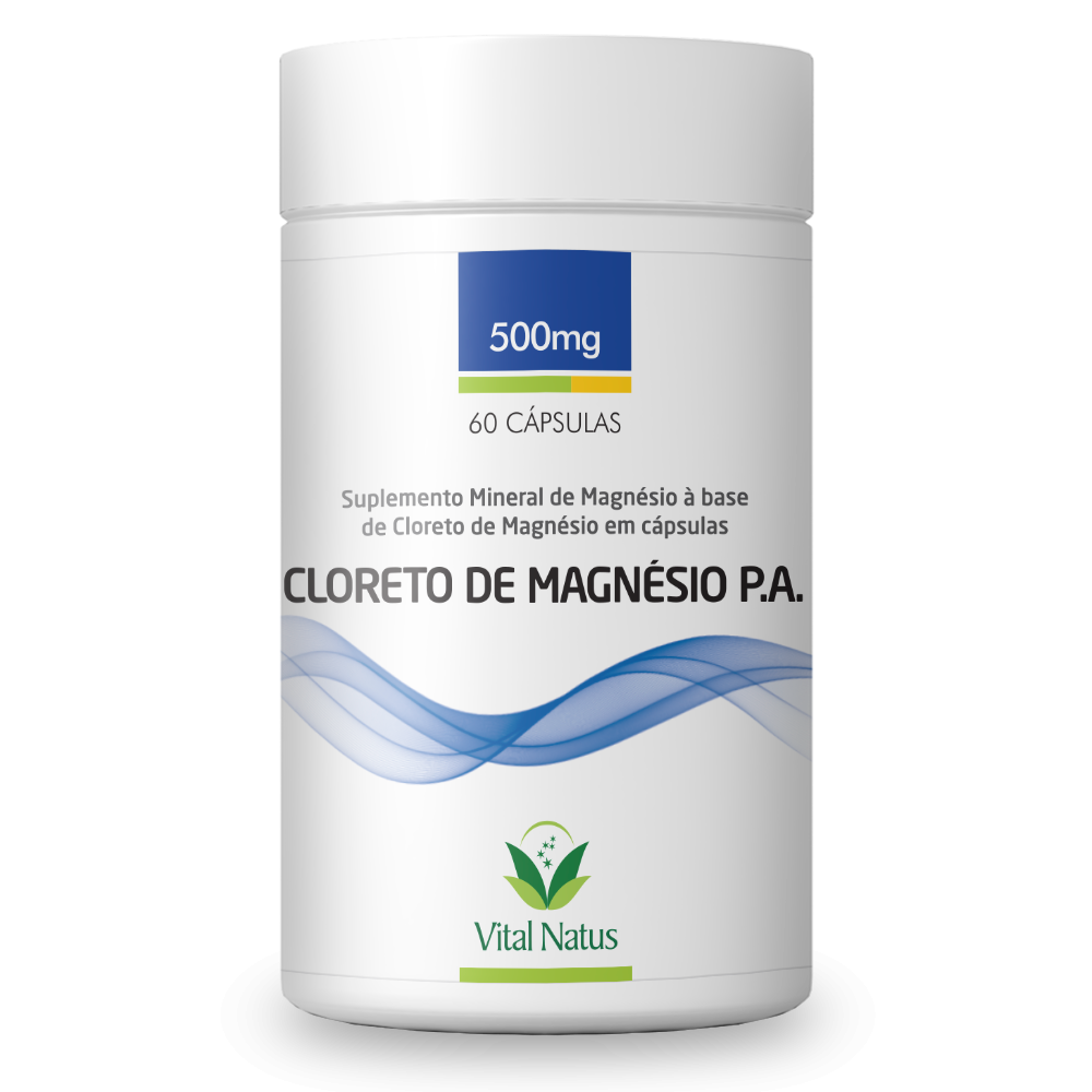 CLORETO DE MAGNÉSIO 500mg -  60 CÁPSULAS