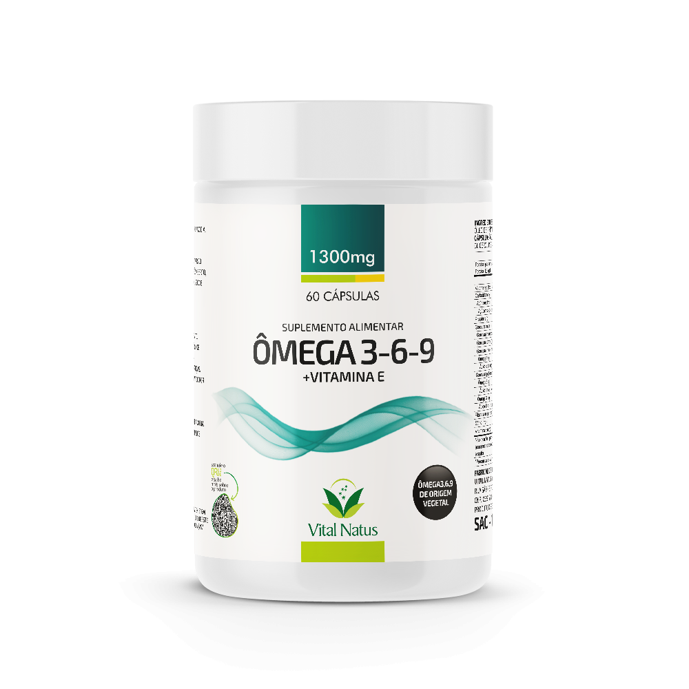 OMEGA 3 – 6 – 9 com VITAMINA E - 60 Cápsulas