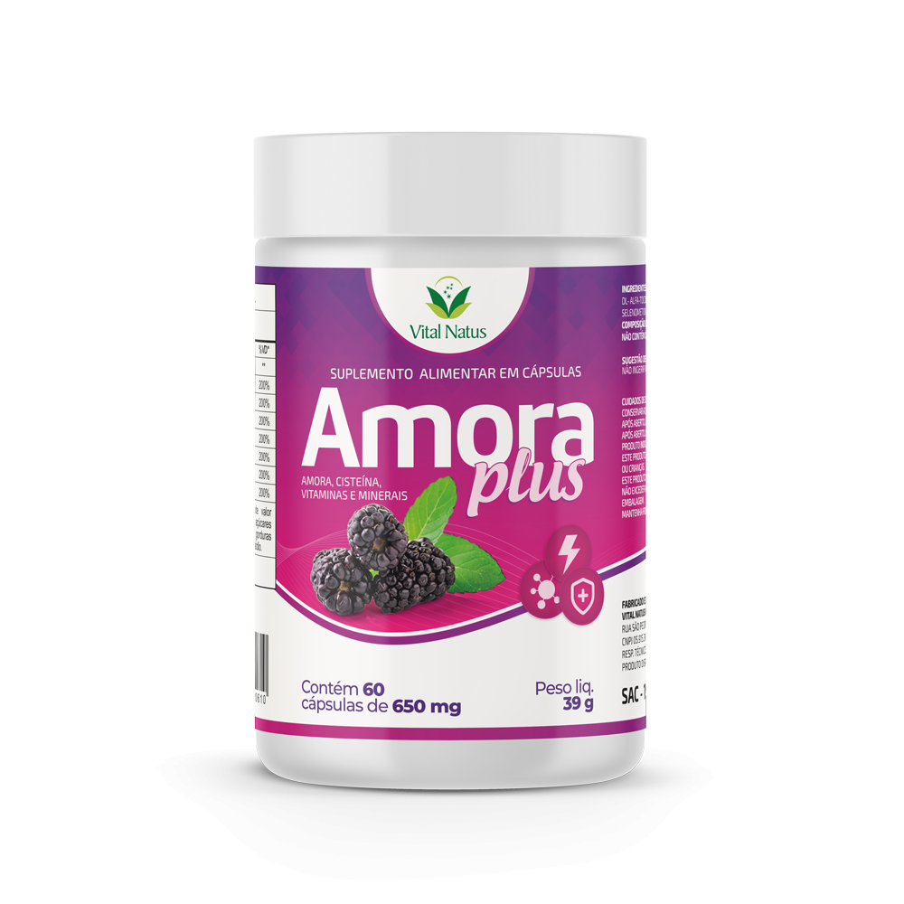 AMORA PLUS - 60 CAPSULAS - 650MG 