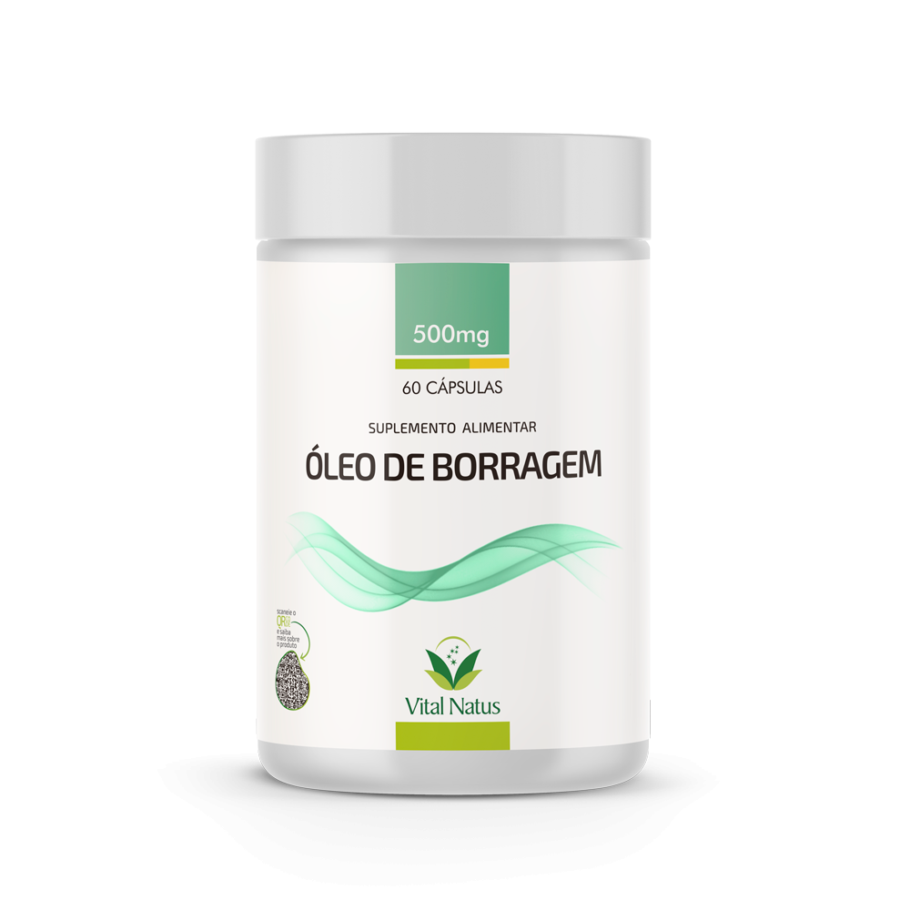 ÓLEO DE BORRAGEM 500mg - 60 CÁPSULAS