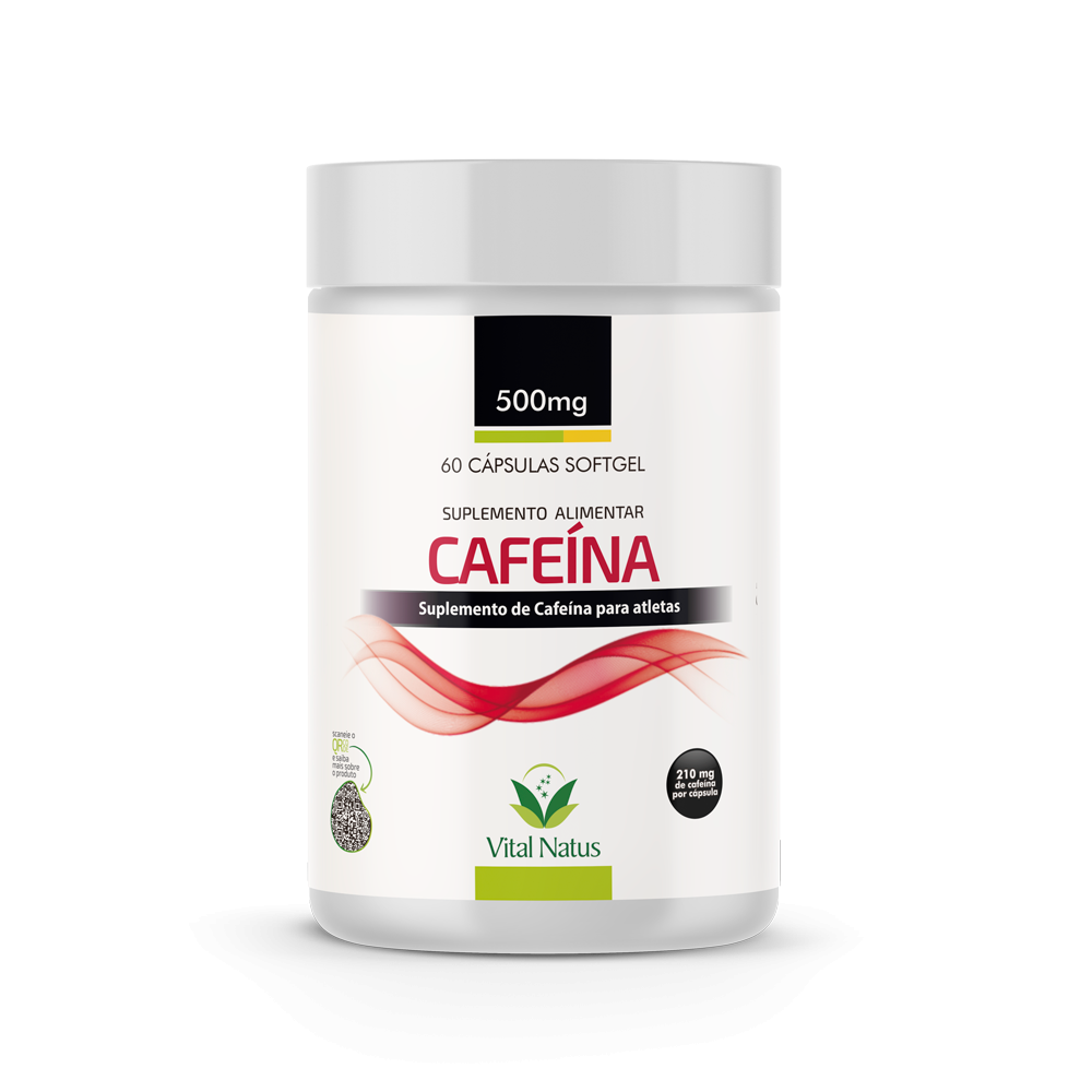 CAFEÍNA 500mg c/ 60 CÁPSULAS