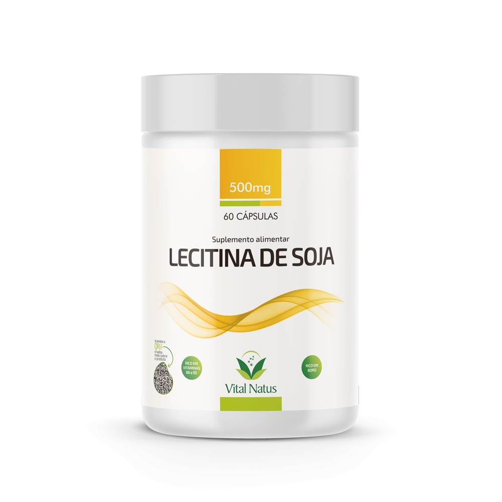 ÓLEO DE LECITINA DE SOJA 500mg  - 60 CÁPSULAS