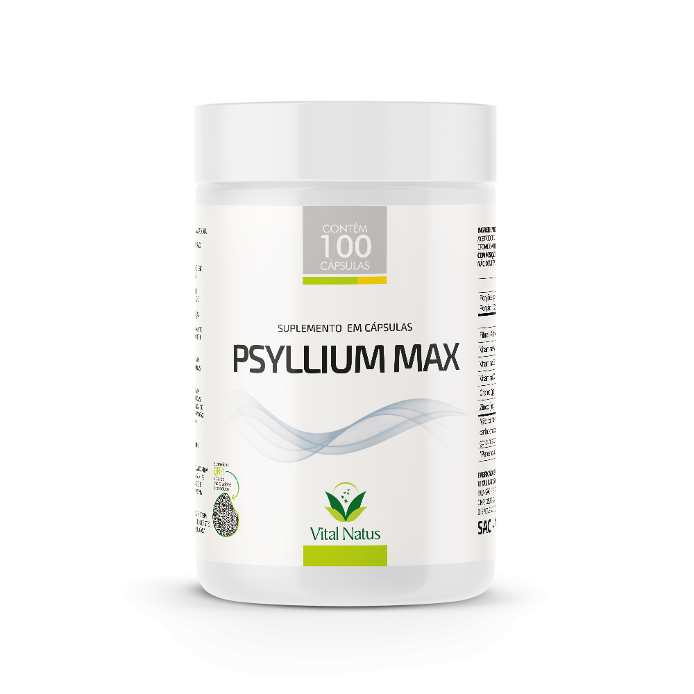 PSYLLIUM MAX 800mg  - 100 CÁPSULAS
